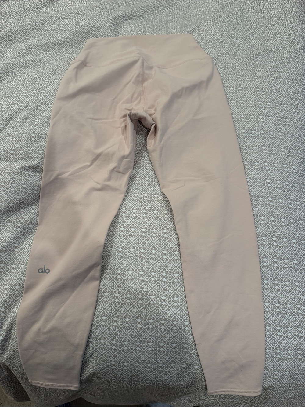 ALO Yoga Womans High-Waist Leggings in Pale Pink